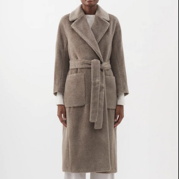 S Max Mara Malesia Coat, Beige Size 4 - Picture 11 of 16